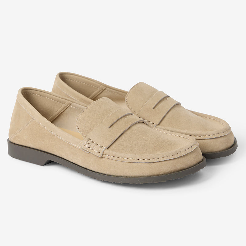 Mocasines Monologue de piel taupe – imagen 2