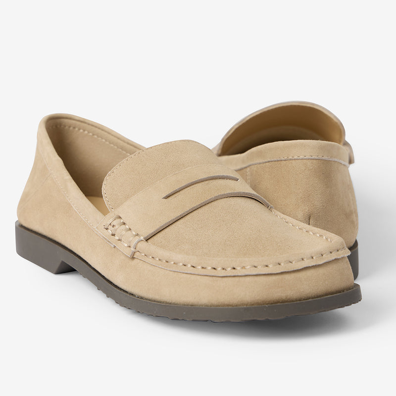 Mocasines Monologue de piel taupe – imagen 4