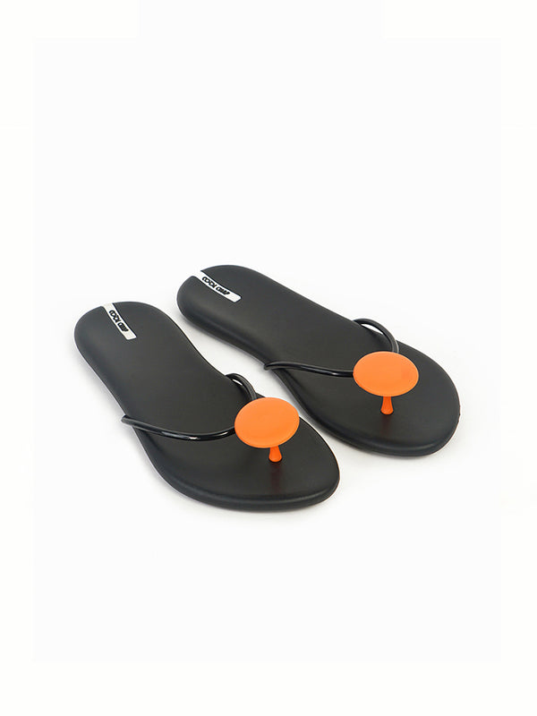 CoolChap Mushroom - designed Soft - soled Flip - Flops BLACK