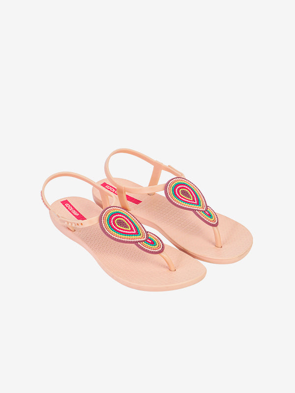 CoolChap Starry - Night Design Toe - post Soft - soled Vacation Sandals PINK