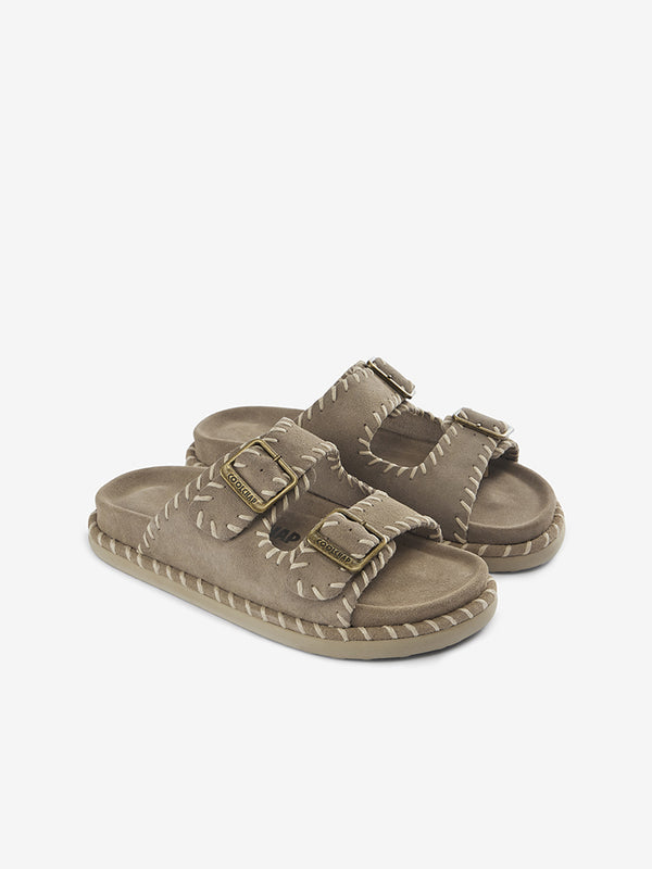 CoolChap Handmade Leather Open - Toe Slippers TERMOSOLAR