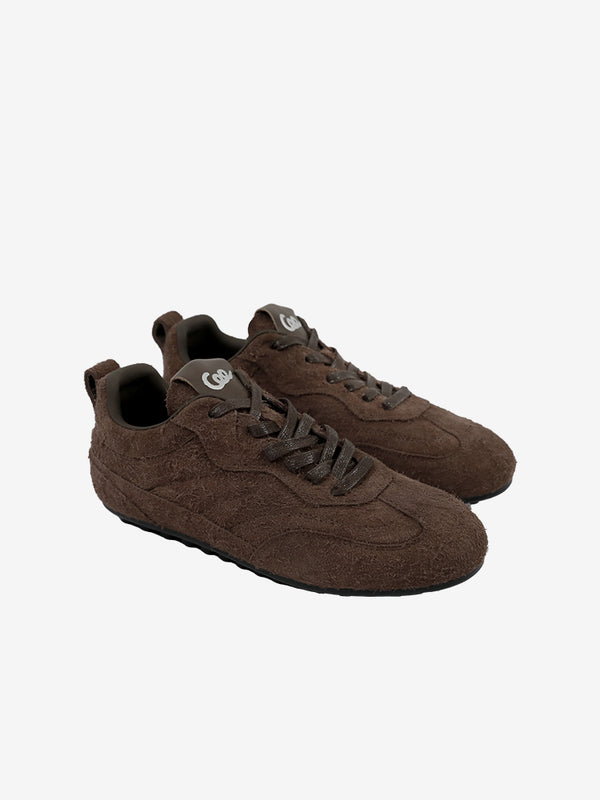CoolChap Long-haired Cowhide German Training Shoes BROWN