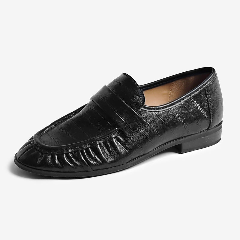 Mocasines Miranda plisados negros – imagen 4