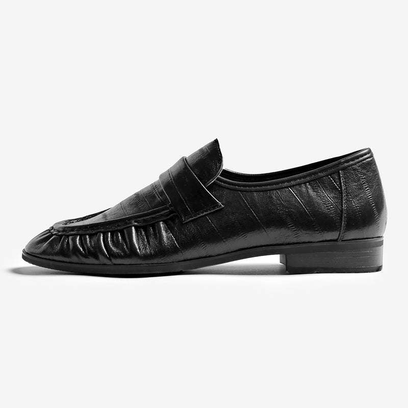 Mocasines Miranda plisados negros