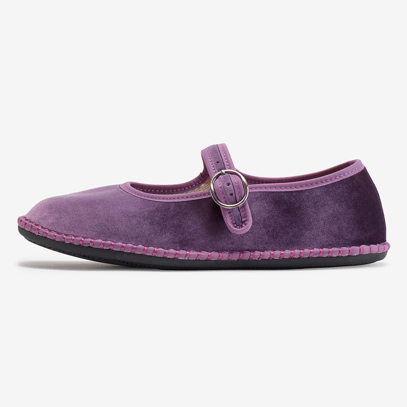 Merceditas Bansu Floreo de terciopelo violeta