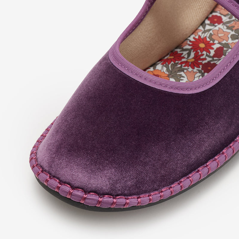 Merceditas Bansu Floreo de terciopelo violeta – imagen 5