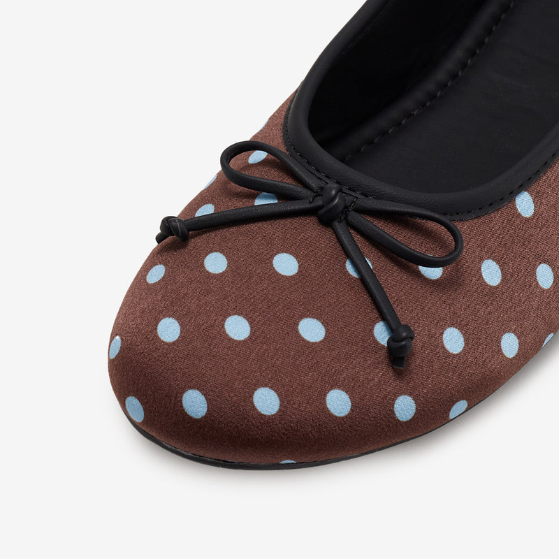 Bailarinas de lunares Polka Dots marrón – imagen 4