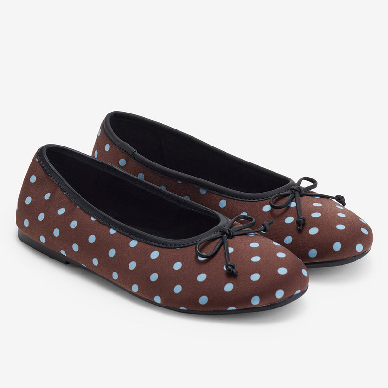 Bailarinas de lunares Polka Dots marrón – imagen 2