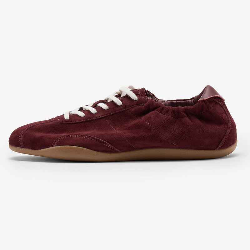 Zapatillas Solus Pes de piel granate
