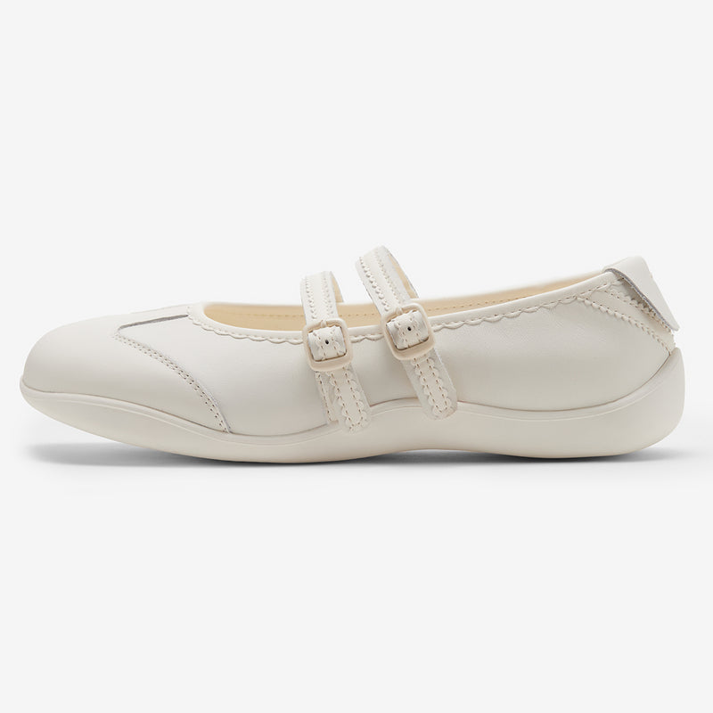 Merceditas Epoch Epistle de piel blanco roto