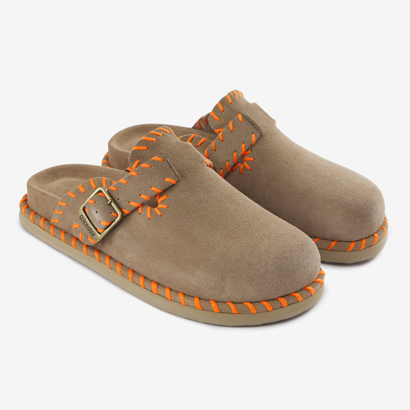 Sandalias Space Patchwork de piel naranja – imagen 2
