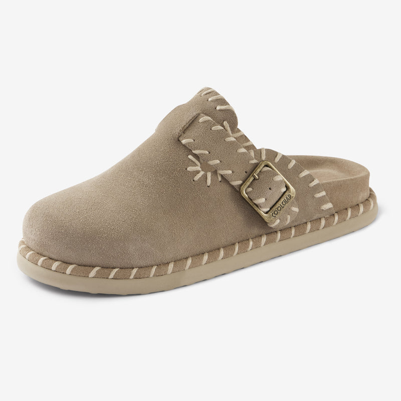 Sandalias Space Patchwork de piel amarillo grisáceo – imagen 5