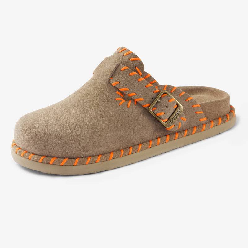 Sandalias Space Patchwork de piel naranja – imagen 5