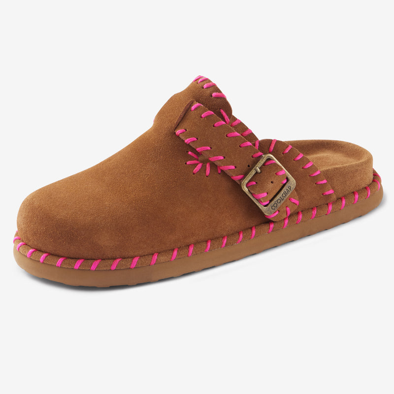 Sandalias Space Patchwork de piel rosa – imagen 5