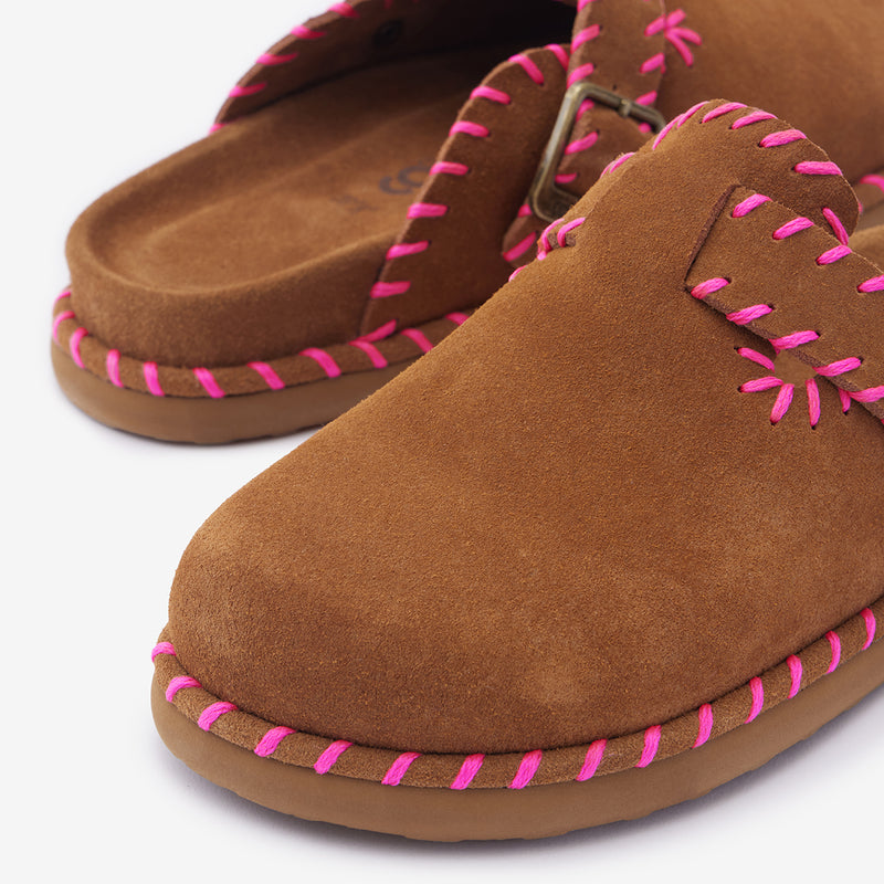 Sandalias Space Patchwork de piel rosa – imagen 3