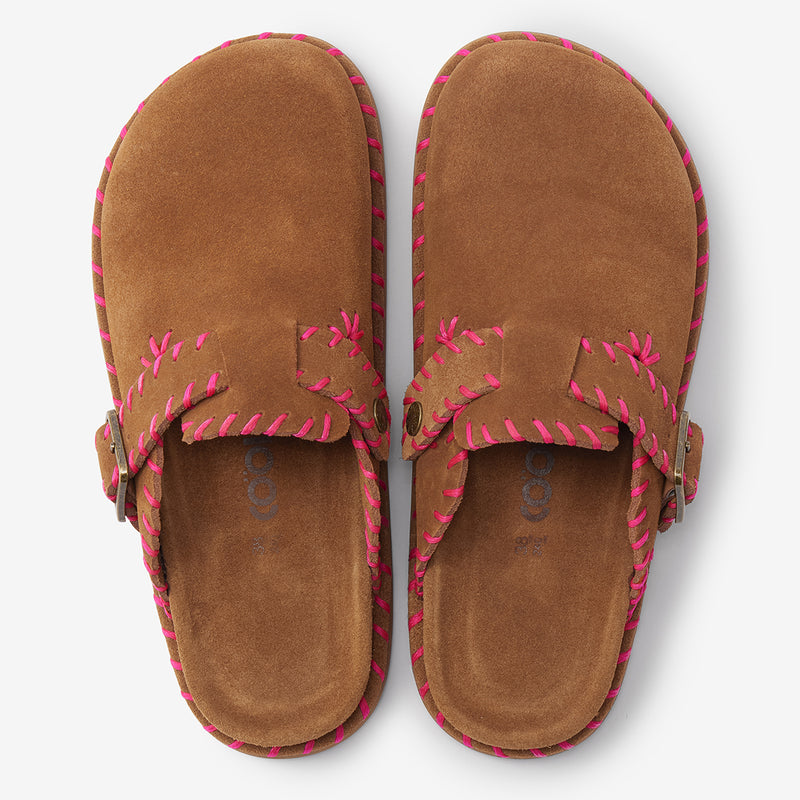 Sandalias Space Patchwork de piel rosa – imagen 4