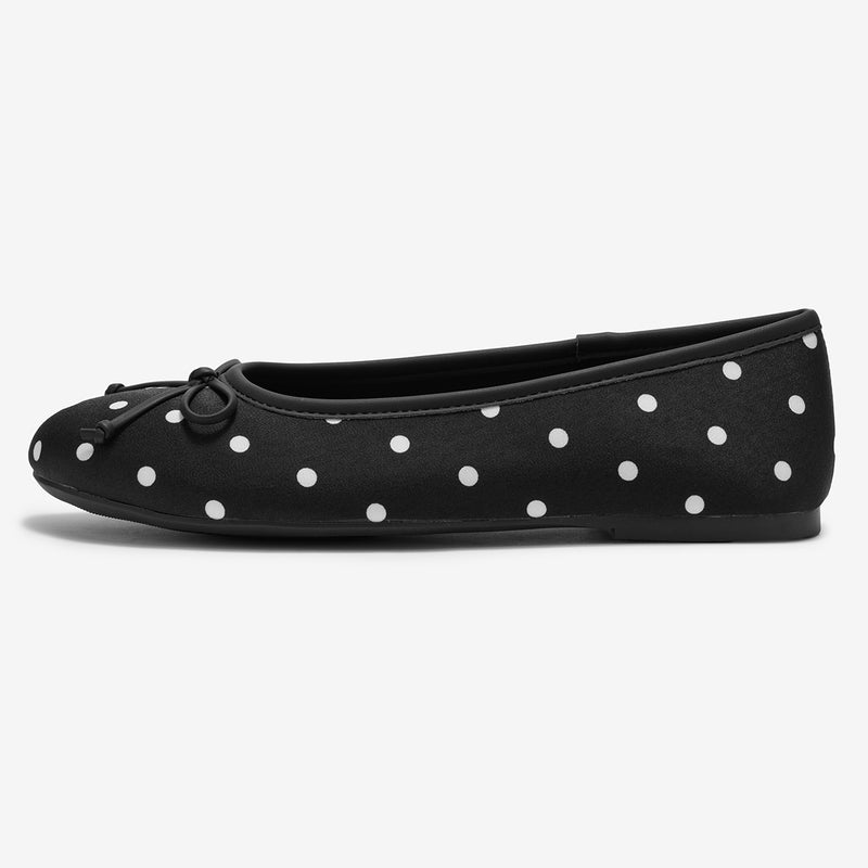 Bailarinas de lunares Polka Dots negras