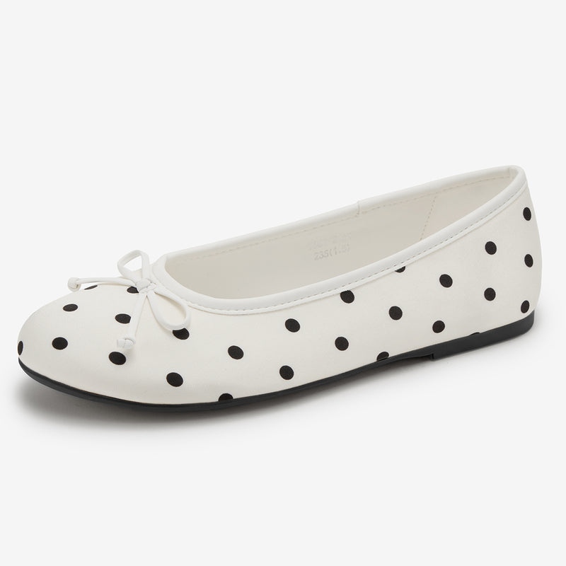 Bailarinas de lunares Polka Dots blancas – imagen 5