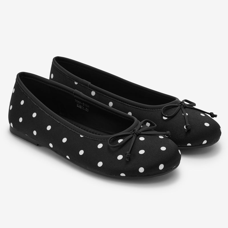 Bailarinas de lunares Polka Dots negras – imagen 2