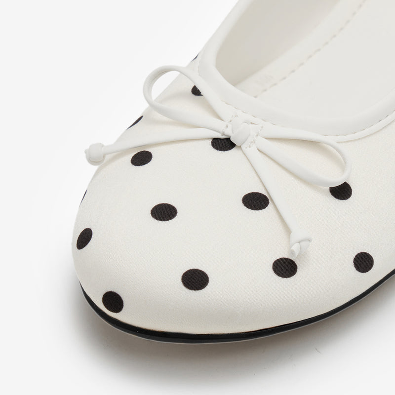 Bailarinas de lunares Polka Dots blancas – imagen 4