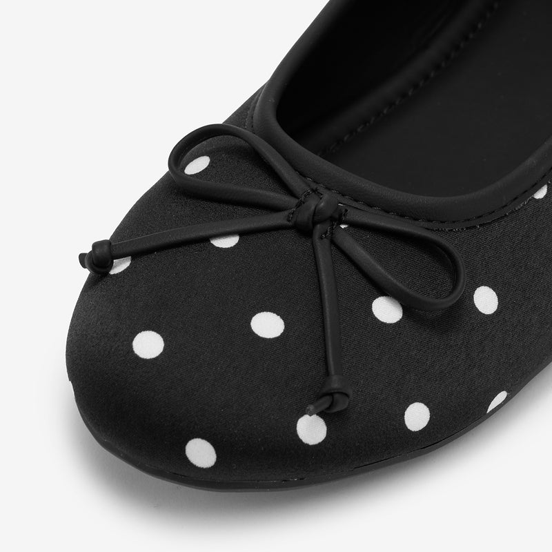 Bailarinas de lunares Polka Dots negras – imagen 4