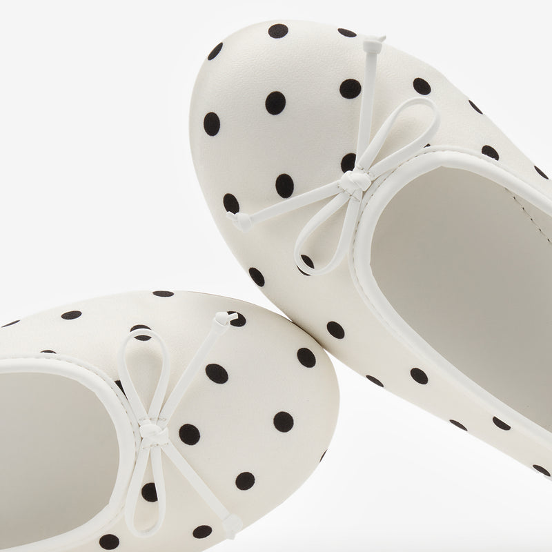 Bailarinas de lunares Polka Dots blancas – imagen 6