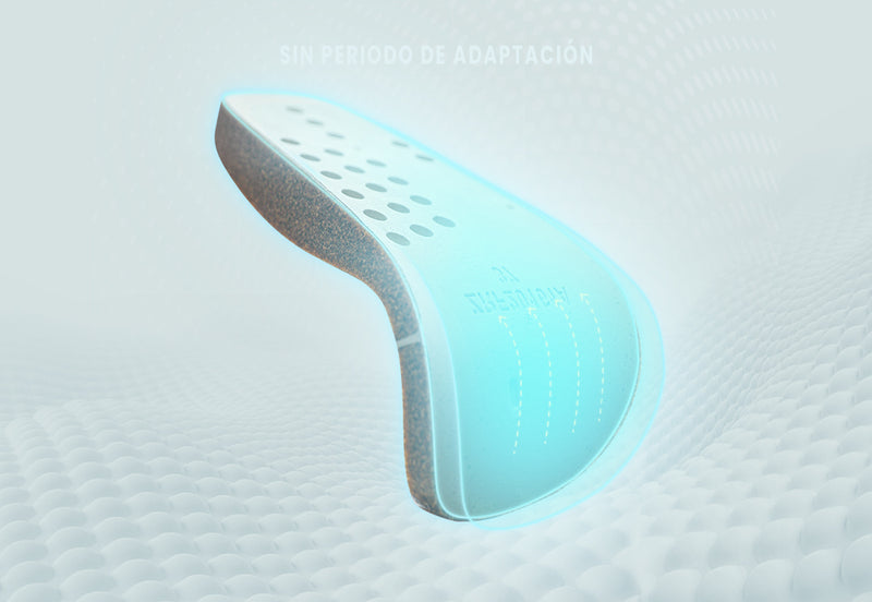 Suela intermedia de soporte flexible, sin periodo de adaptación